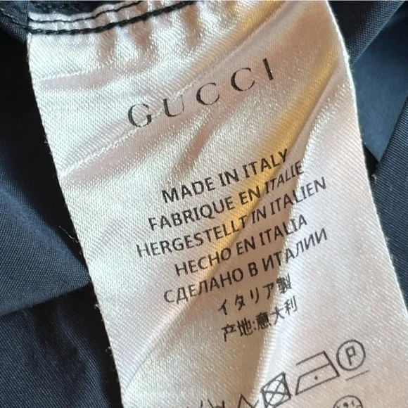 Gucci blue button down dress shirt size XL / 43